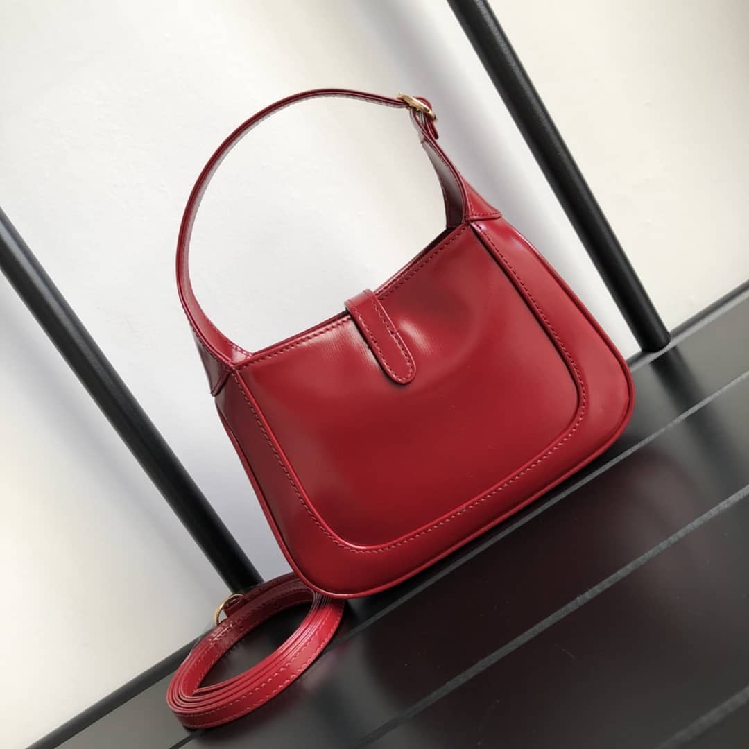Gucci Jackie 1961 Mini Shoulder Bag Replica Red 637092 - DEEPREPS