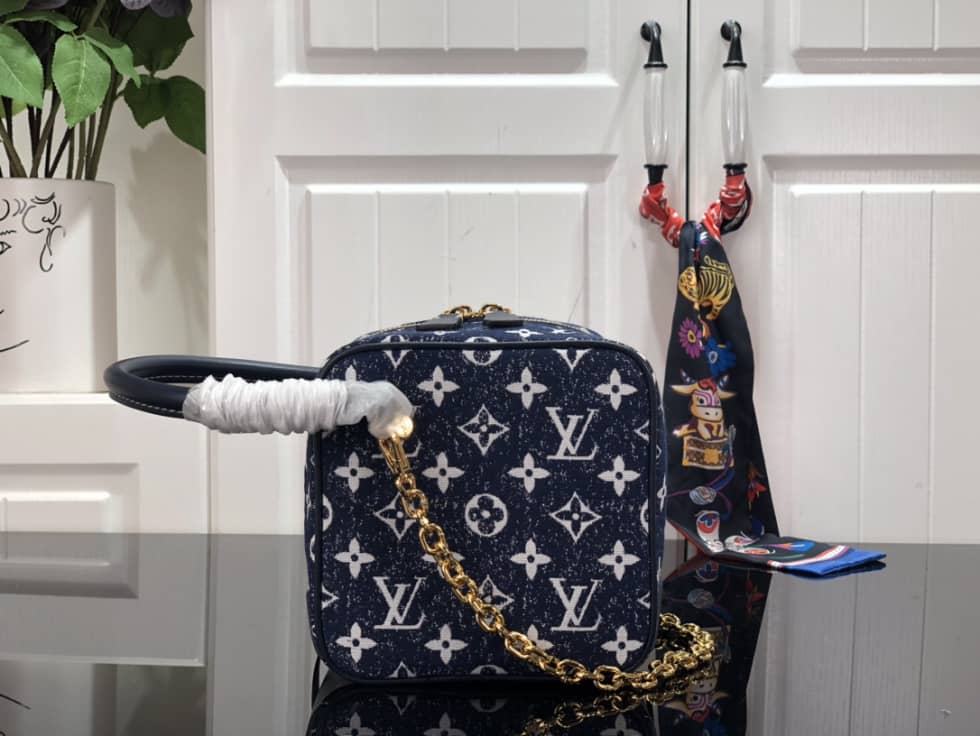 Louis Vuitton Square Denim Leather M59611 Replica Bag - DEEPREPS