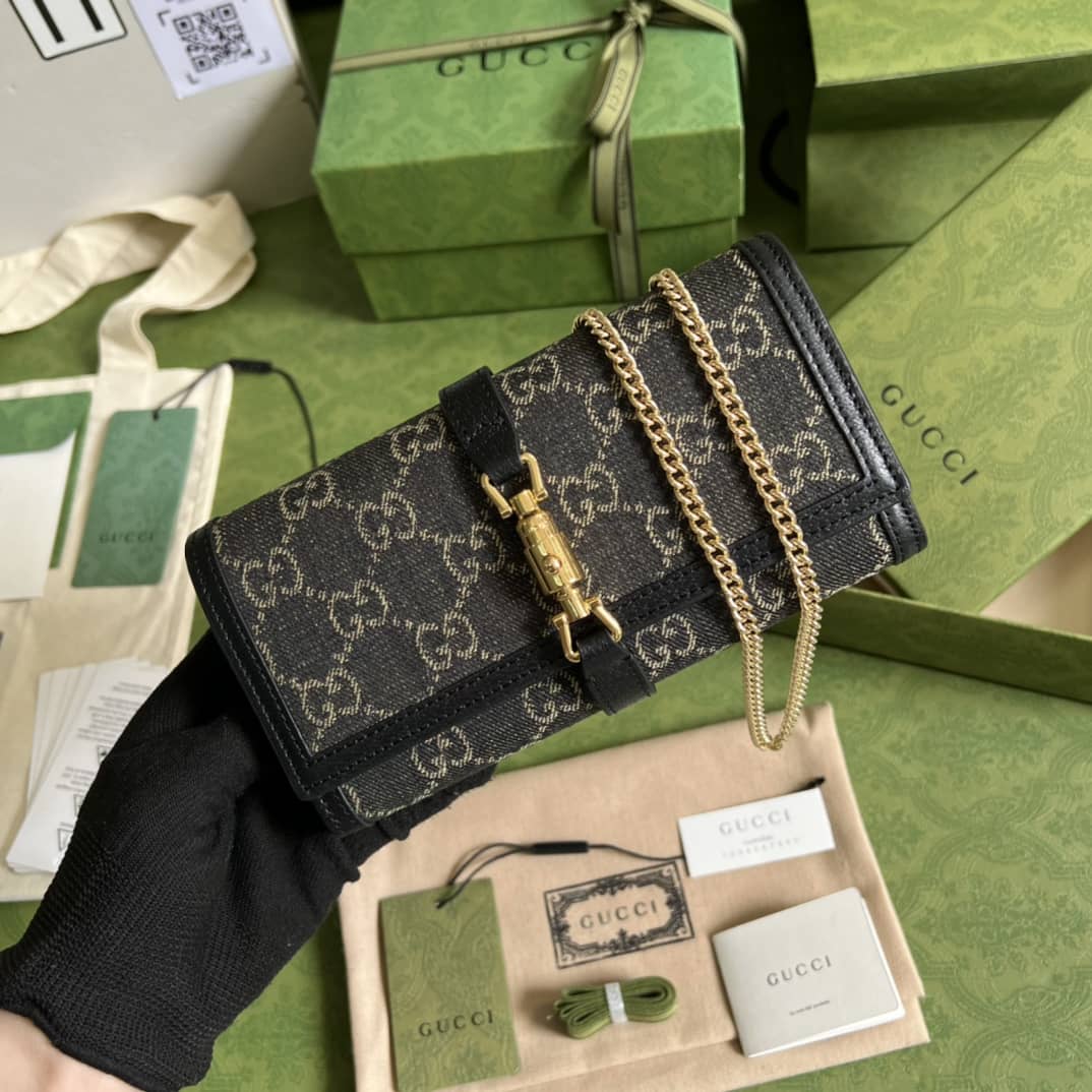 Gucci Jackie 1961 Chain Wallet 652681 Replica Crossbody Bag - DEEPREPS