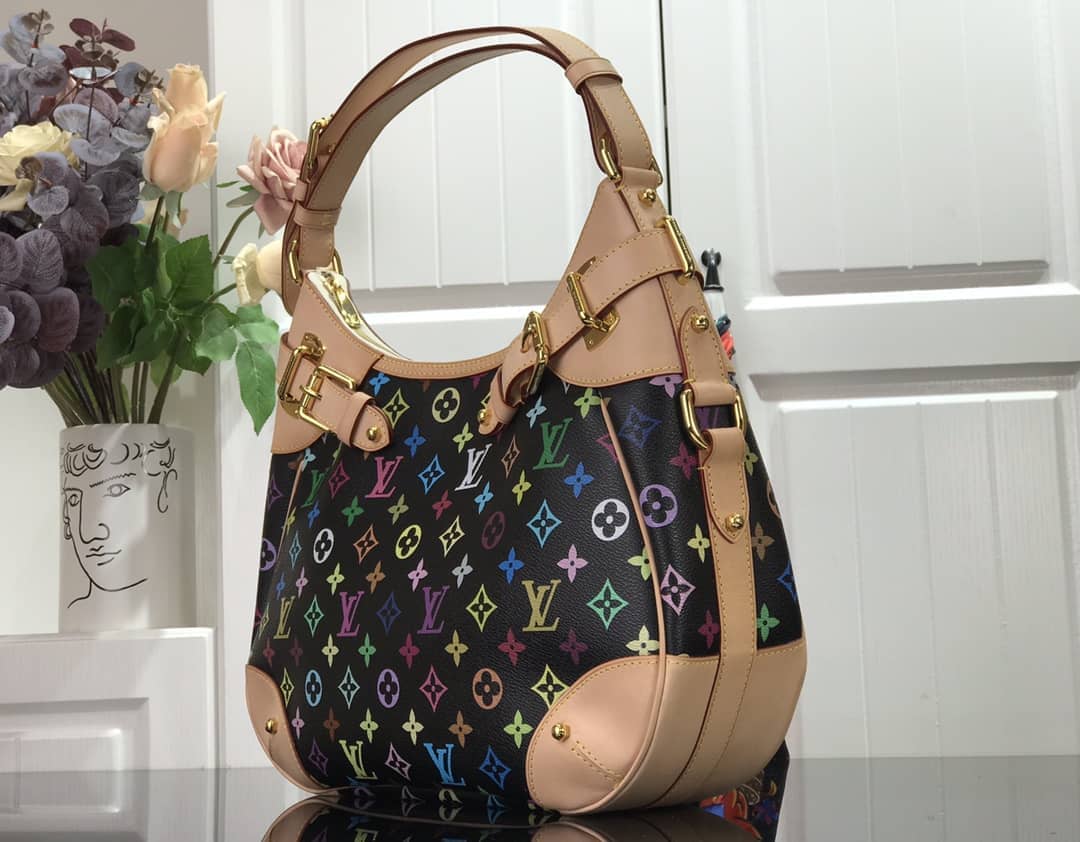 Louis Vuitton Monogram Multi Color Greta Shoulder Bag Replica Black M40196 - DEEPREPS