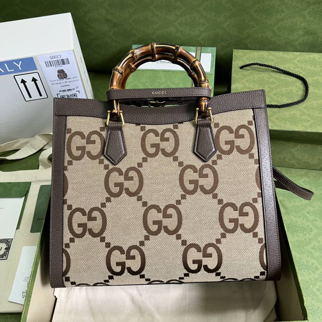 Gucci Diana Medium Tote Bamboo 655658 Replica Bag - DEEPREPS