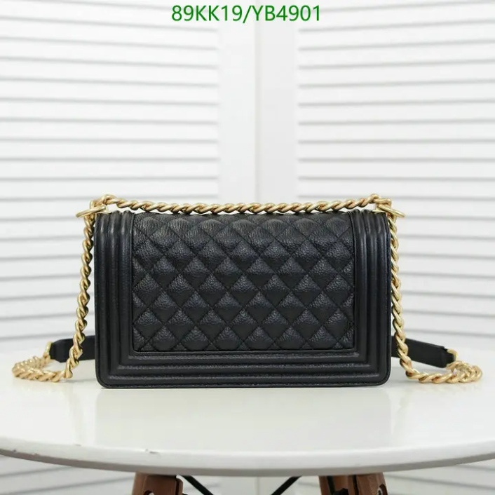 Chanel Boy Medium Leather Black Handbag - DEEPREPS