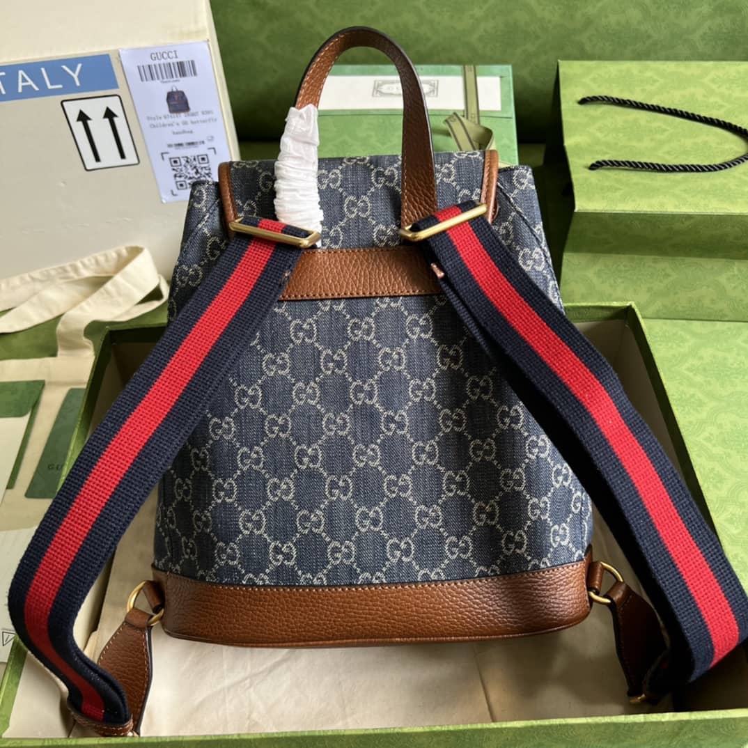 Gucci Backpack With Interlocking G Blue 674147 Replica - DEEPREPS