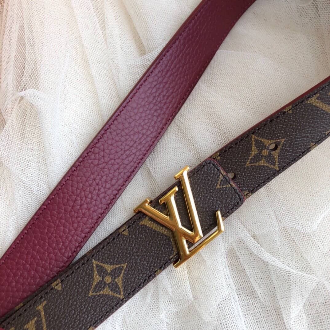 7 Star Louis Vuitton Leather Belt 30mm For Lady - DEEPREPS