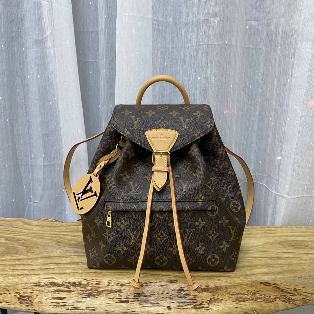 Louis Vuitton Monogram Canvas Montsouris BB Replica Bag M45516 Brown - DEEPREPS