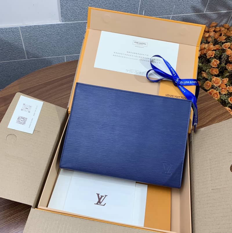 Louis Vuitton Replica Toiletry Pouch 26 Epi Leather Blue M41366 - DEEPREPS