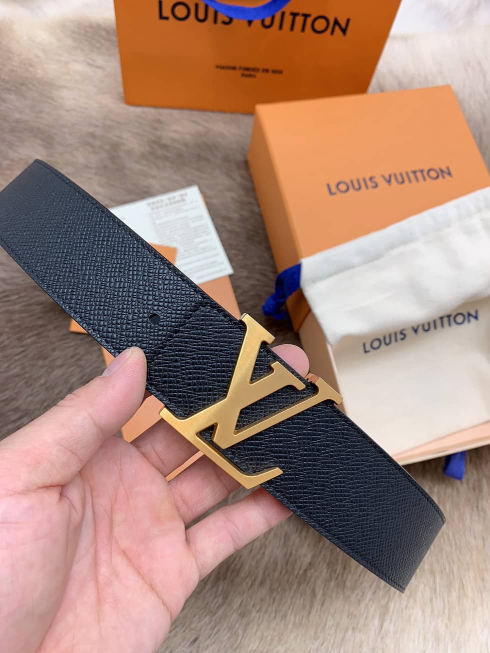 Replica Louis Vuitton Buckle Belt 40mm - DEEPREPS