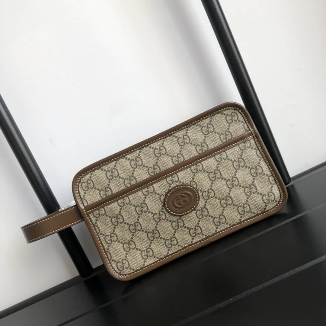 Gucci Mens GG Interlocking Travel Pouch Replica 625764 - DEEPREPS