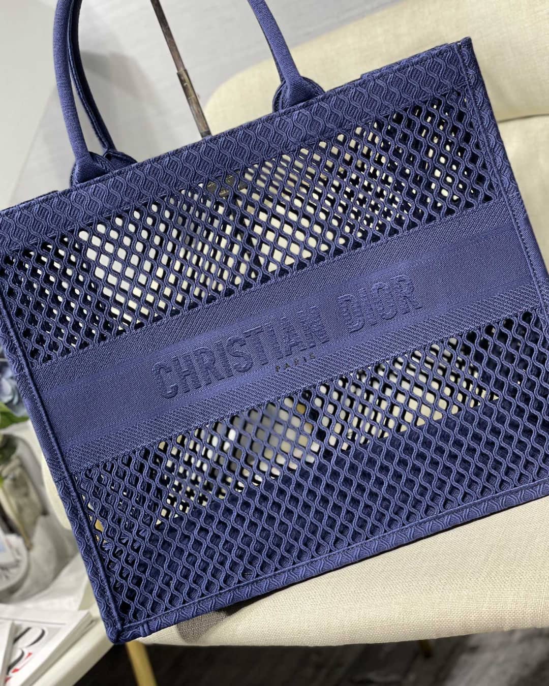 Christian Dior Mesh Book Tote Bag Dupe - DEEPREPS