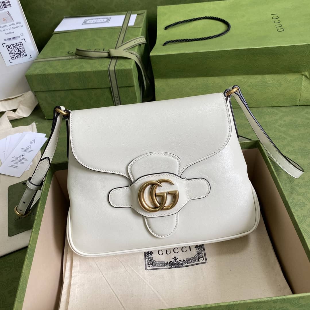 Gucci Double G Messenger Shoulder Bag Replica 648934 - DEEPREPS