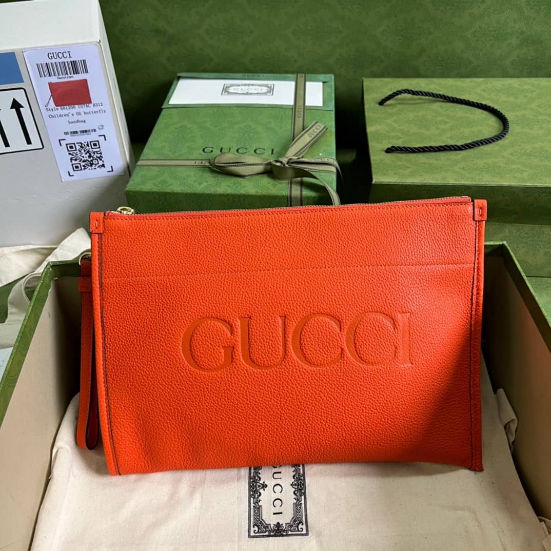 Gucci Calfskin Matelasse Small GG Marmont Chain 681200 Replica Clutch - DEEPREPS