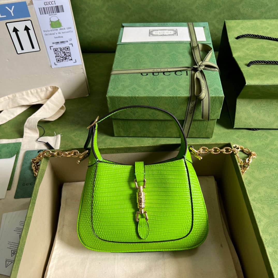 Gucci Jackie 1961 Mini Shoulder Bag Green 675799 Replica - DEEPREPS