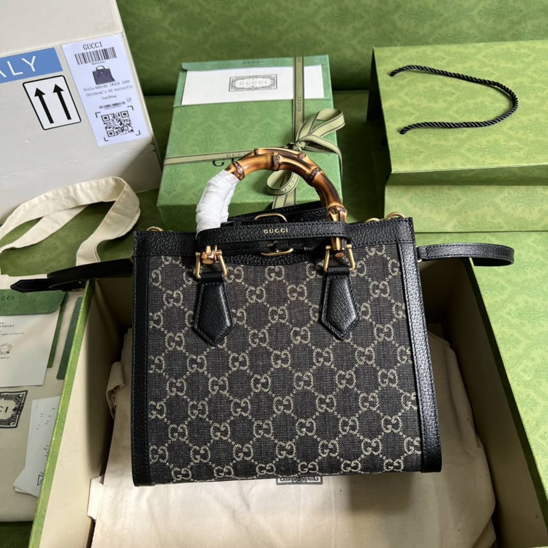 Gucci Diana GG Small Black 660195 Replica Tote Bag - DEEPREPS