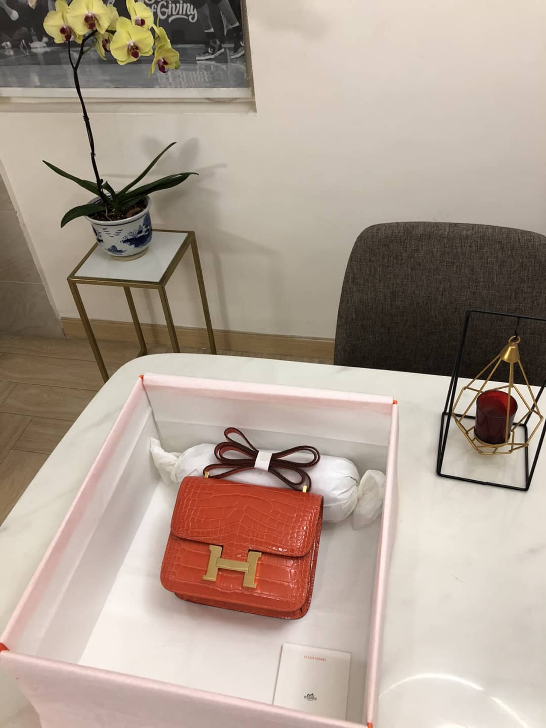 Hermes Replica Constance 18CM Crocodile Shiny Bag - DEEPREPS