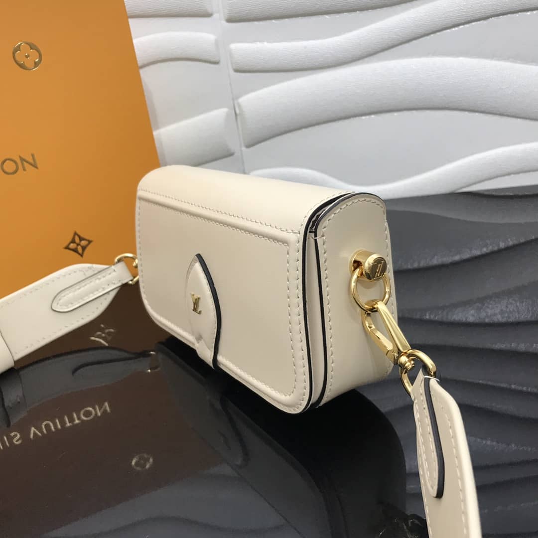Louis Vuitton Officier Pouch Monogram Canvas Strap Replica Bag White M69841 - DEEPREPS
