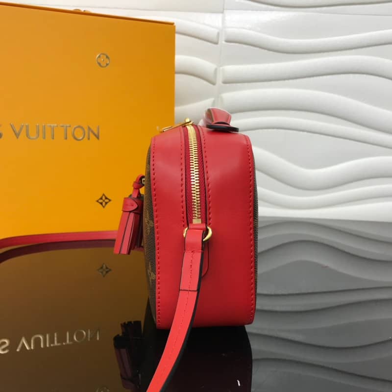 Louis Vuitton Saintonge Monogram Canvas Replica Shoulder Bag Red M43557 - DEEPREPS