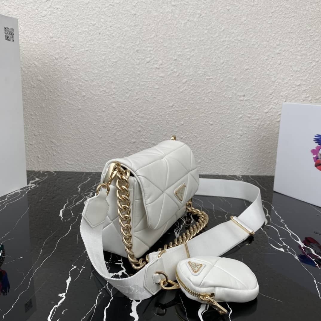 Prada System Nappa Leather Patchwork Replica Bag - DEEPREPS