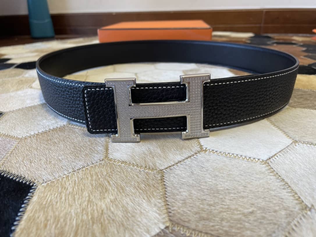 Knockoff Hermes Logo Belt 38mm - DEEPREPS