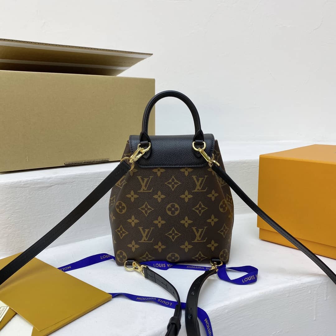 Louis Vuitton Monogram Canvas Montsouris BB Replica Bag M45516 Black - DEEPREPS