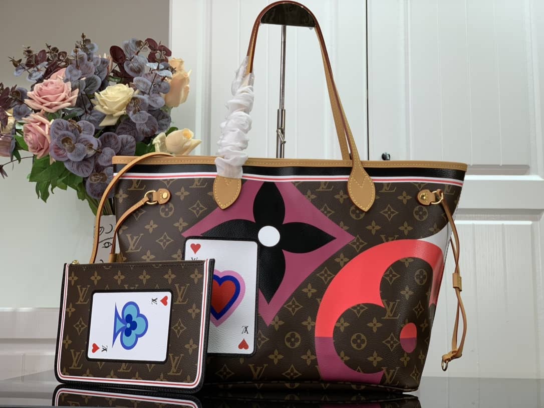 Louis Vuitton Monogram Game On Neverfull MM Tote Replica M57452 - DEEPREPS