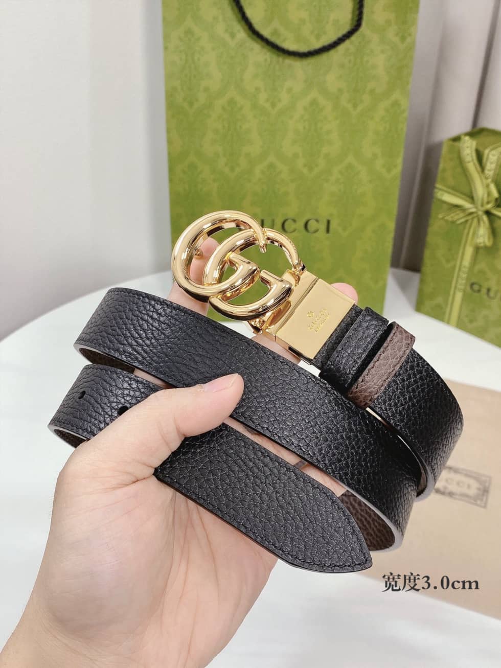Knockoff Gucci Logo Belt 30mm - DEEPREPS
