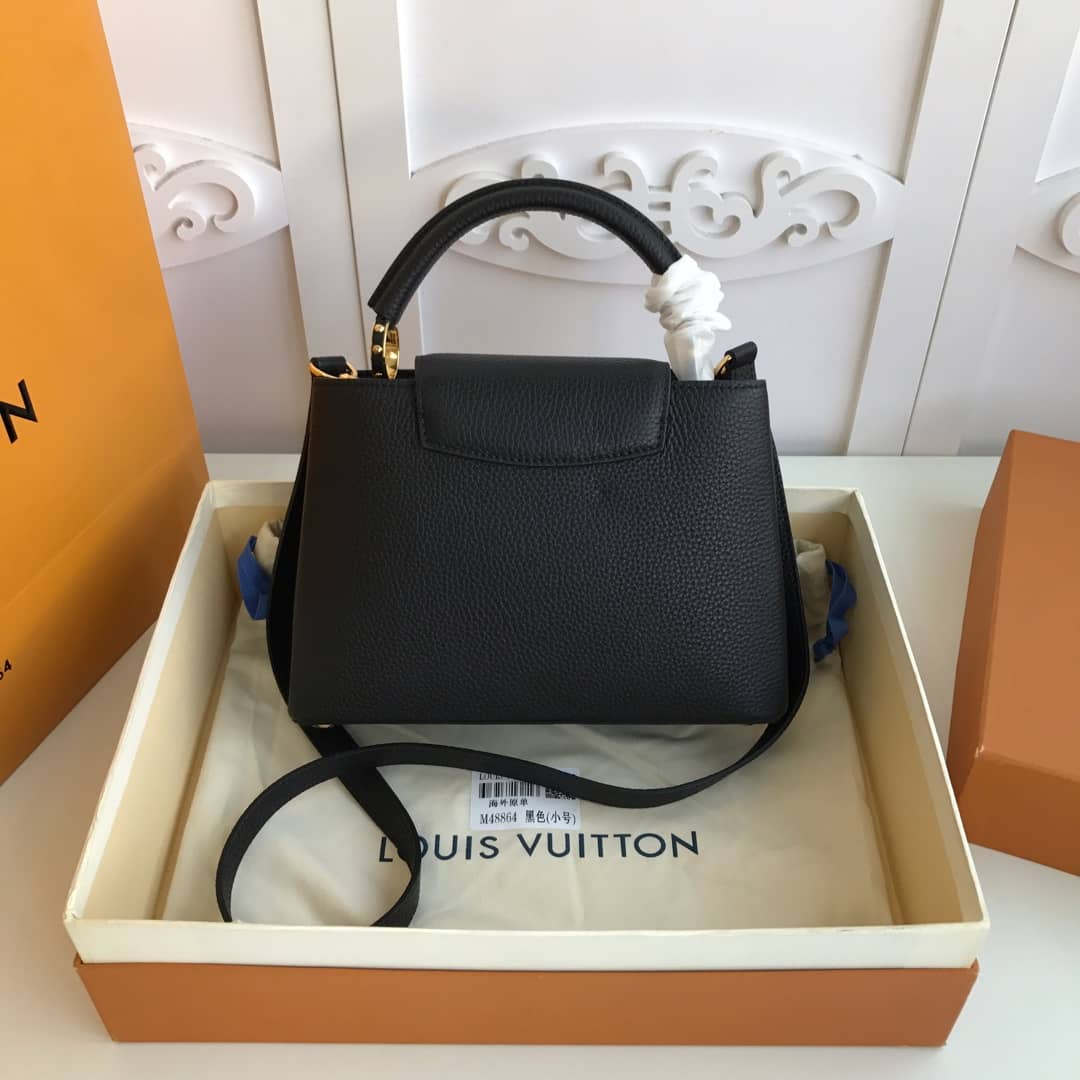 Louis Vuitton Capucines MM Bag Replica Black M48864 - DEEPREPS