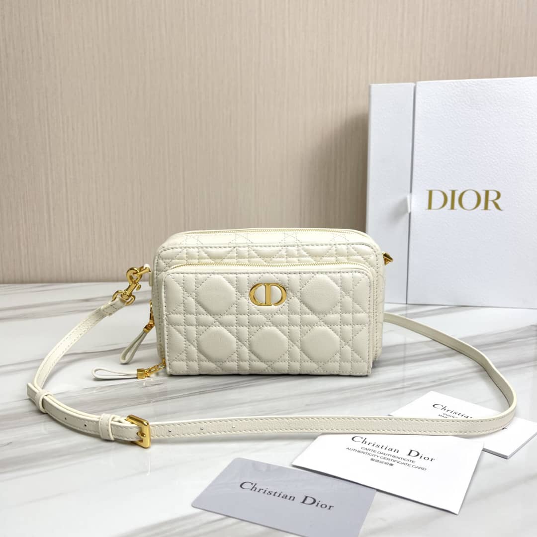 Christian Dior Caro Double Calfskin Pouch - DEEPREPS