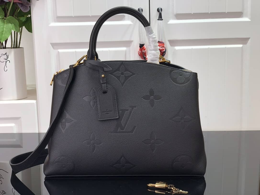 Louis Vuitton Grand Palais Monogram Empreinte Bag Replica Black M45811 - DEEPREPS