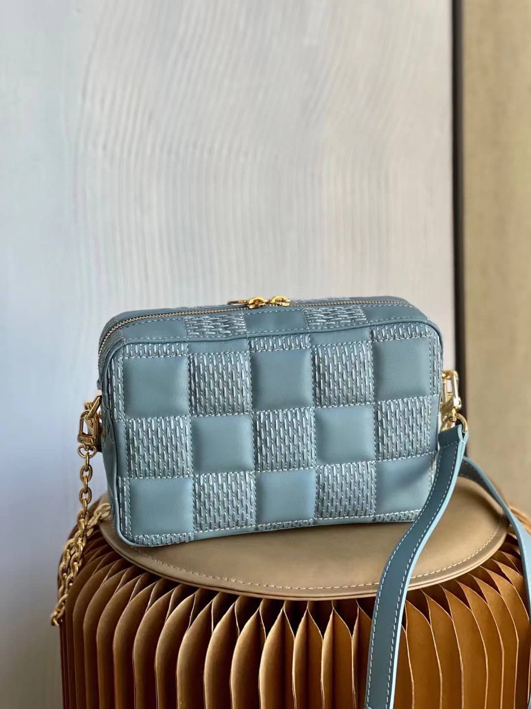 Louis Vuitton Troca PM Blue M59116 Replica Crossbody Bag - DEEPREPS