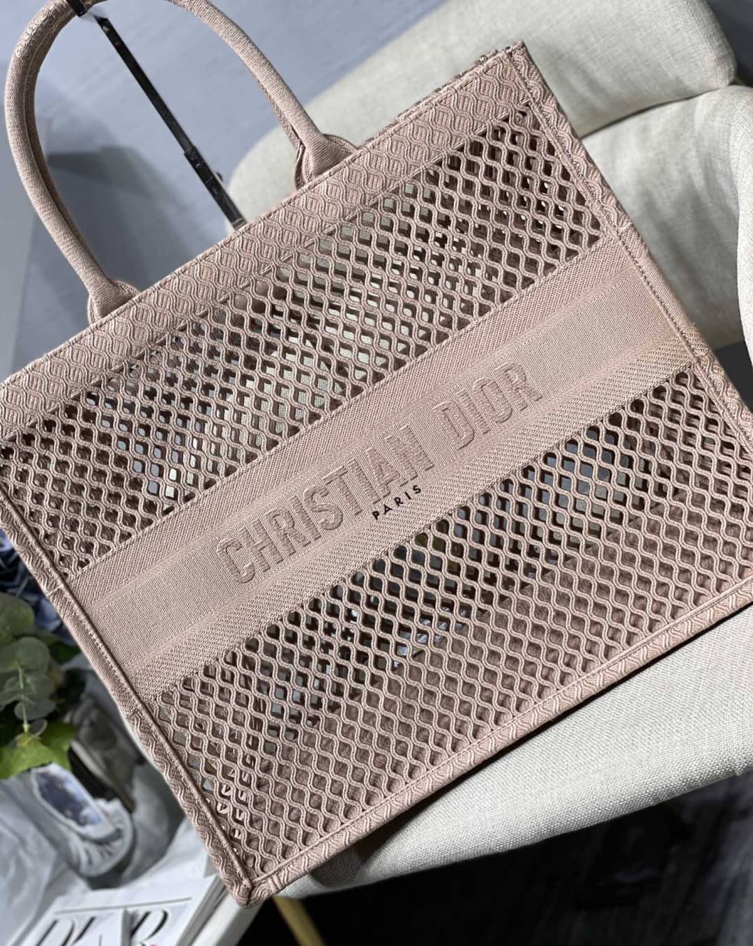 Christian Dior Mesh Book Tote Bag Dupe - DEEPREPS