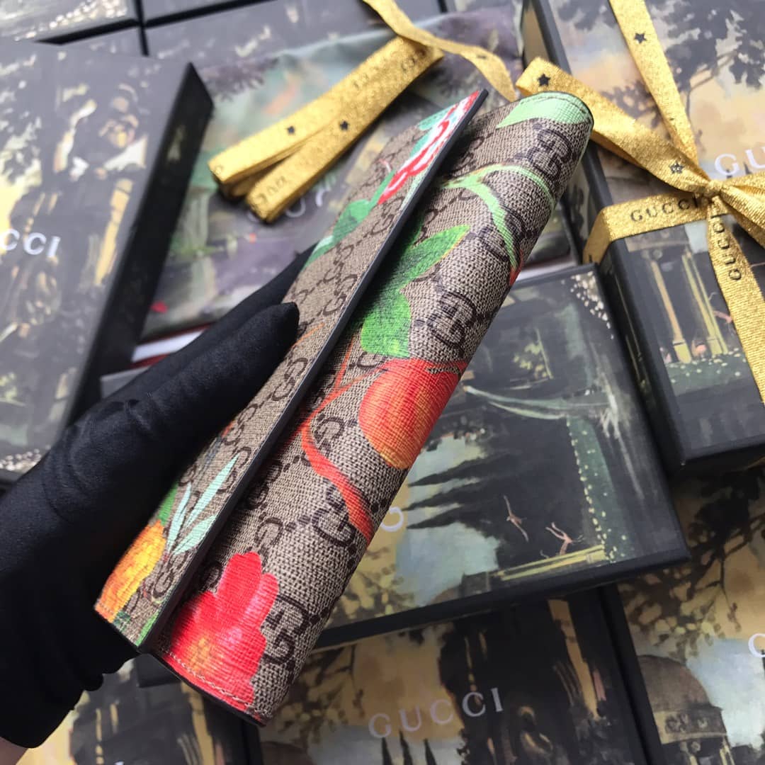 Gucci GG Supreme Tian Continental Wallet Replica 424892 - DEEPREPS