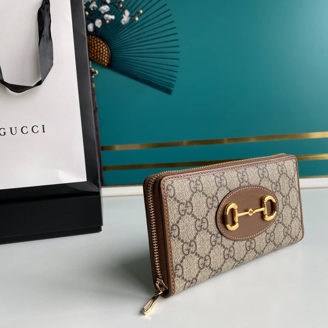 Gucci Horsebit Bag Dupe 1955 Zip Around Wallet 621889 Replica - DEEPREPS