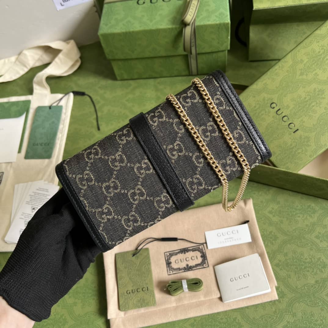 Gucci Jackie 1961 Chain Wallet 652681 Replica Crossbody Bag - DEEPREPS