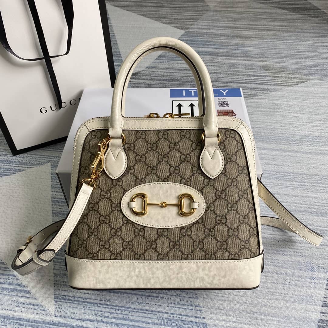 Gucci 1955 Horsebit Polkadot Handle Bag Replica 621220 - DEEPREPS