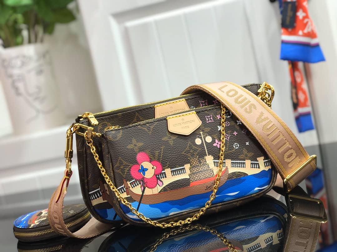 Louis Vuitton Monogram Canvas Multi Pochette Replica Brown M44823 - DEEPREPS