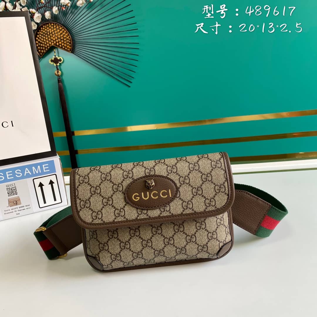 Gucci Totem Web GG Supreme Messenger Bag Replica 489617 - DEEPREPS