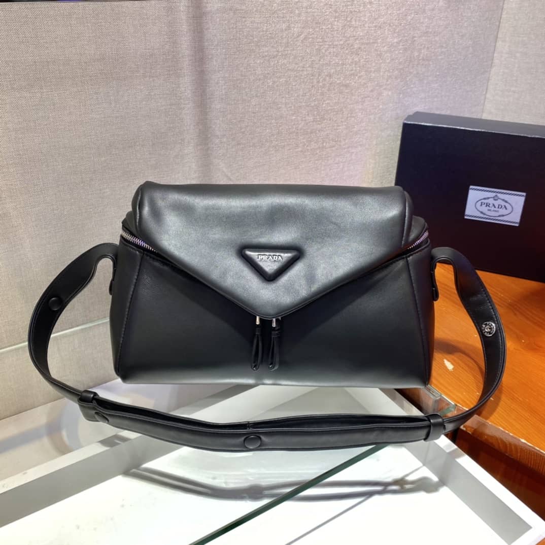 Prada Padded Nappa Leather Signaux Replica Bag - DEEPREPS