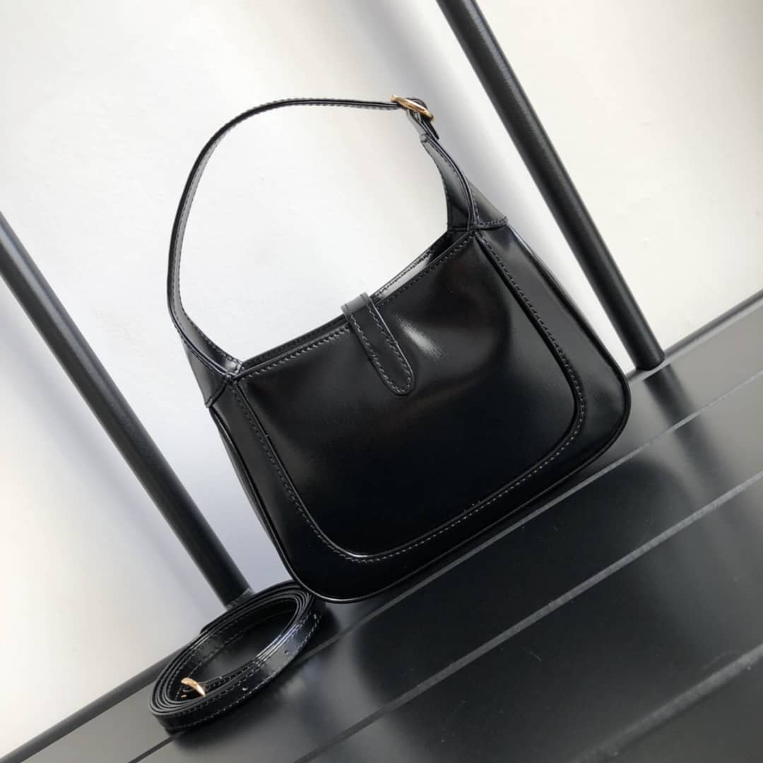 Gucci Jackie 1961 Mini Shoulder Bag Replica Black 637092 - DEEPREPS
