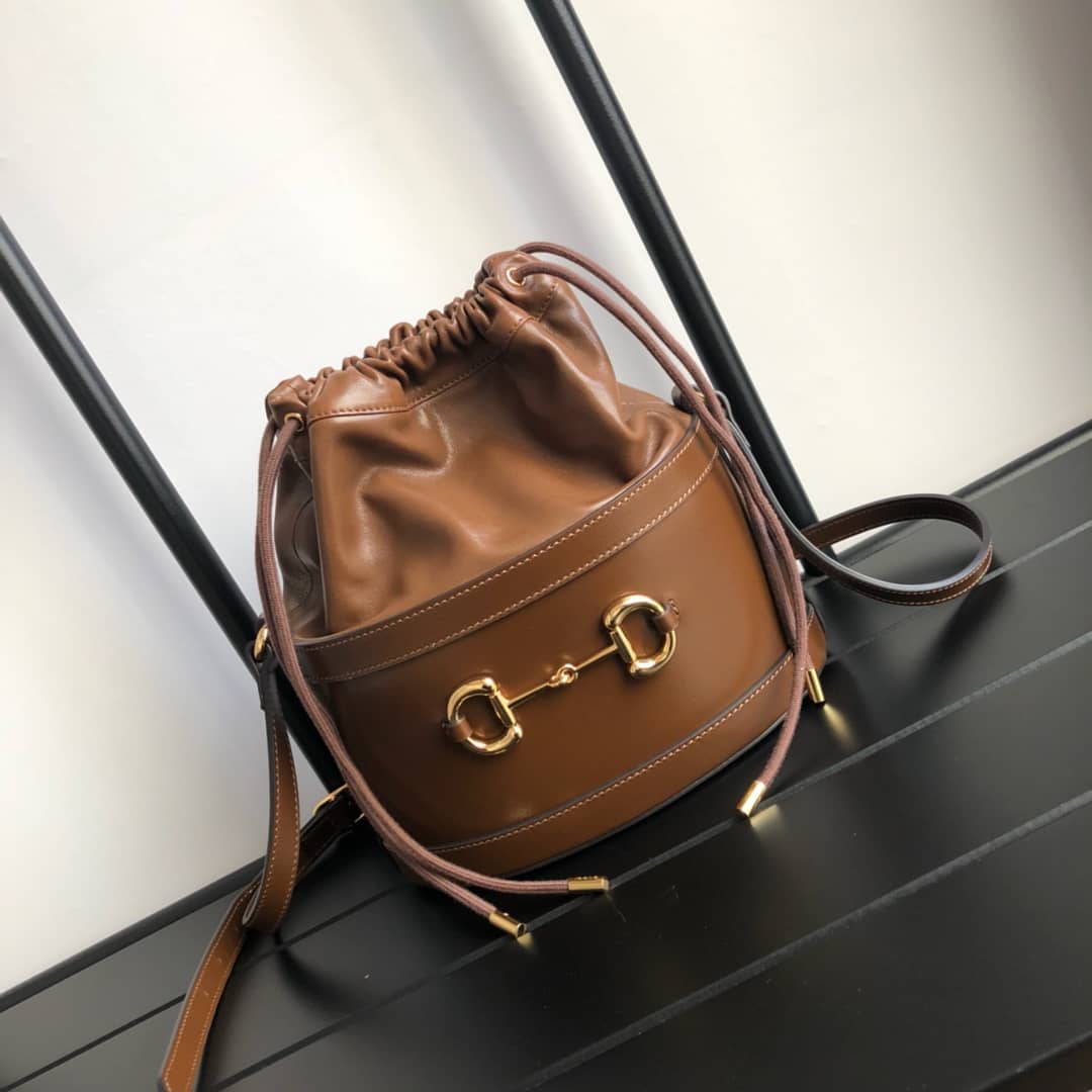 Gucci 1955 Horsebit Shoulder Bucket Bag Replica 602118 - DEEPREPS