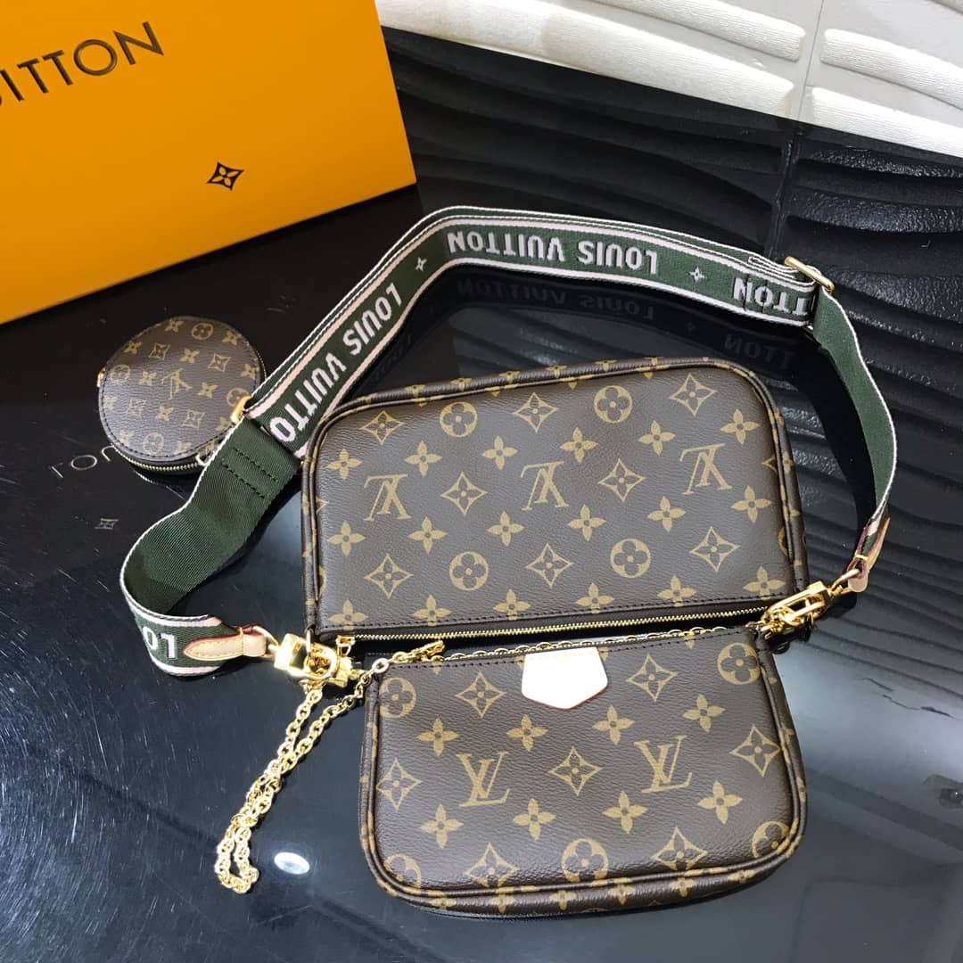Louis Vuitton Monogram Canvas Multi Pochette Replica Green M44823 - DEEPREPS