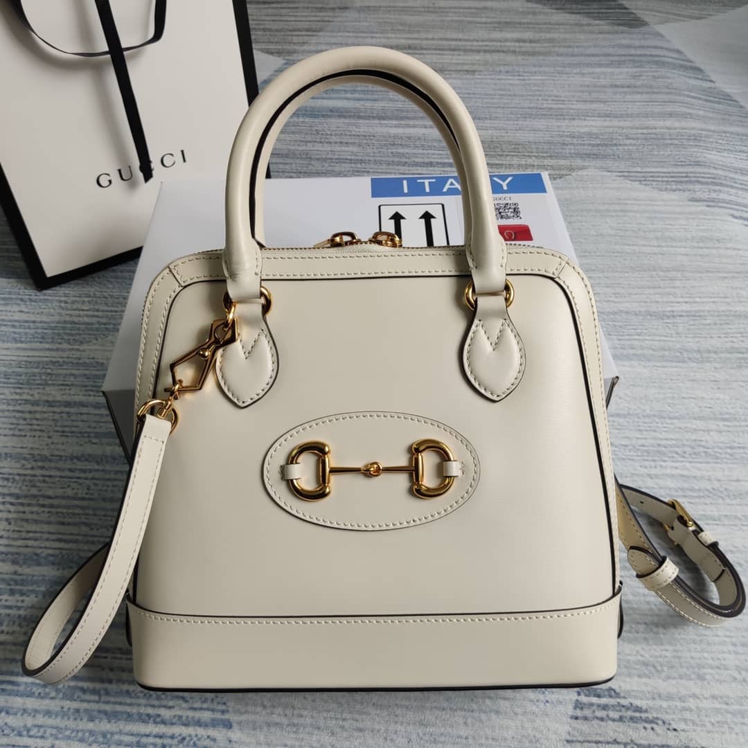 Gucci 1955 Horsebit Polkadot Handle Bag Replica 621220 - DEEPREPS