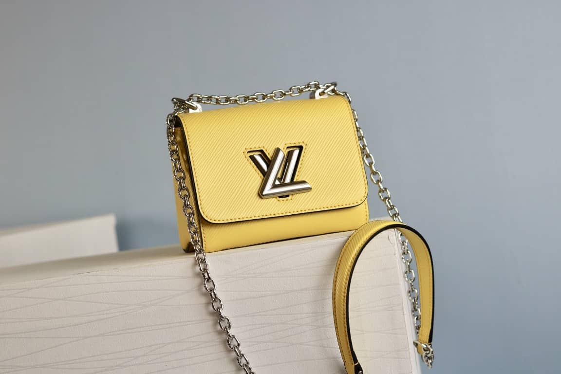 Louis Vuitton Replica Twist MM Epi Leather Bag Yellow - DEEPREPS