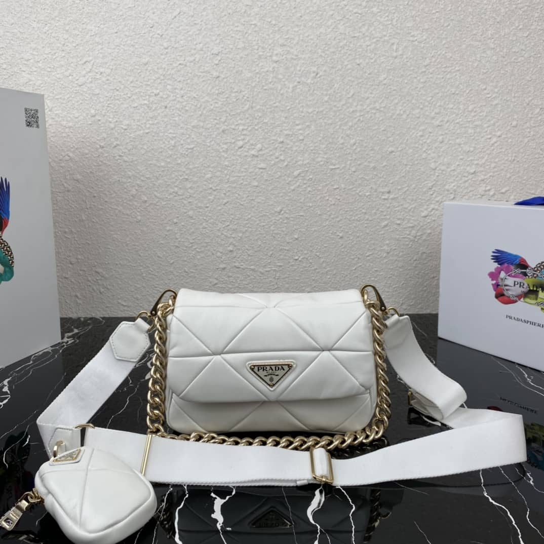 Prada System Nappa Leather Patchwork Replica Bag - DEEPREPS
