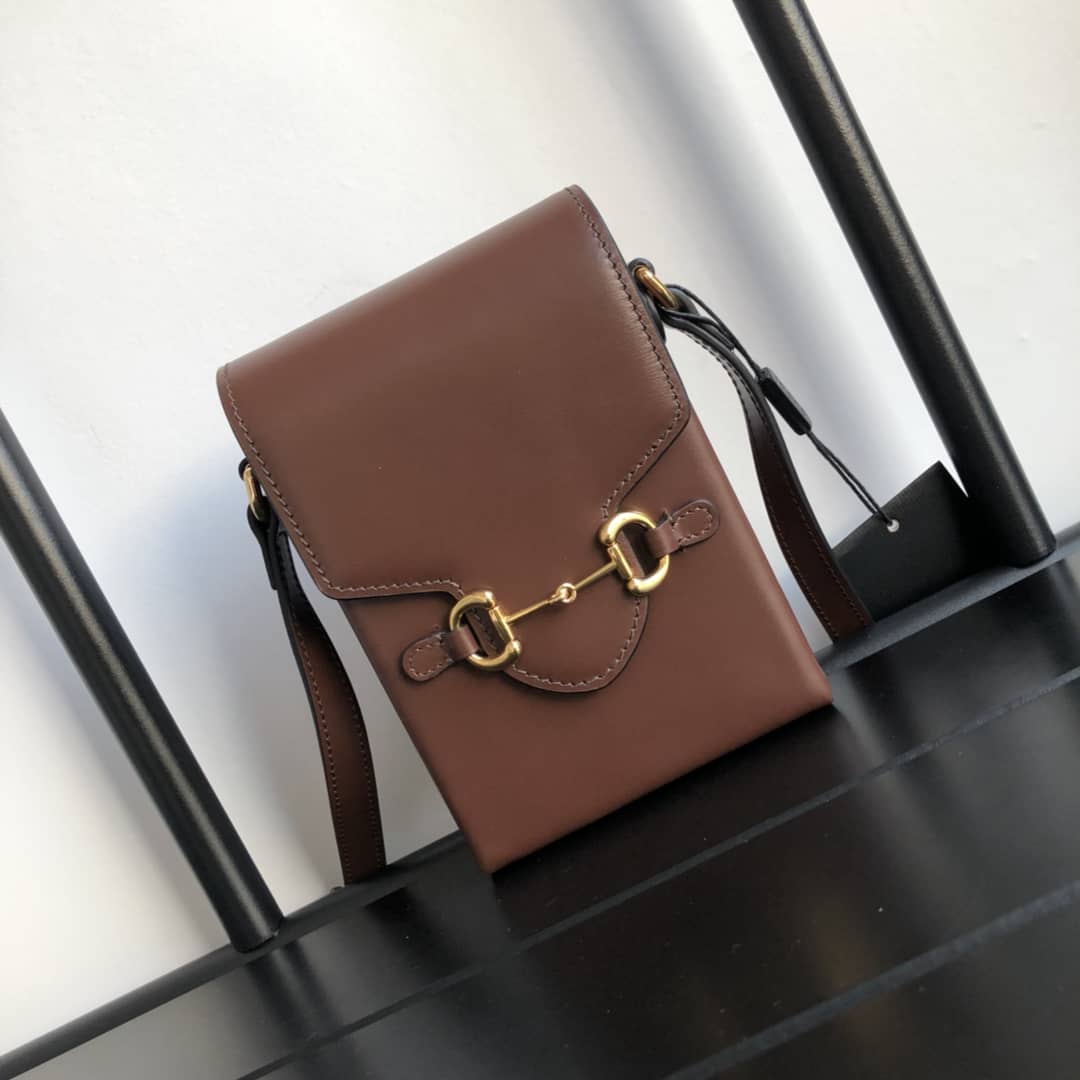 Gucci Horsebit 1955 Mini Bag Replica Brown 625615 - DEEPREPS