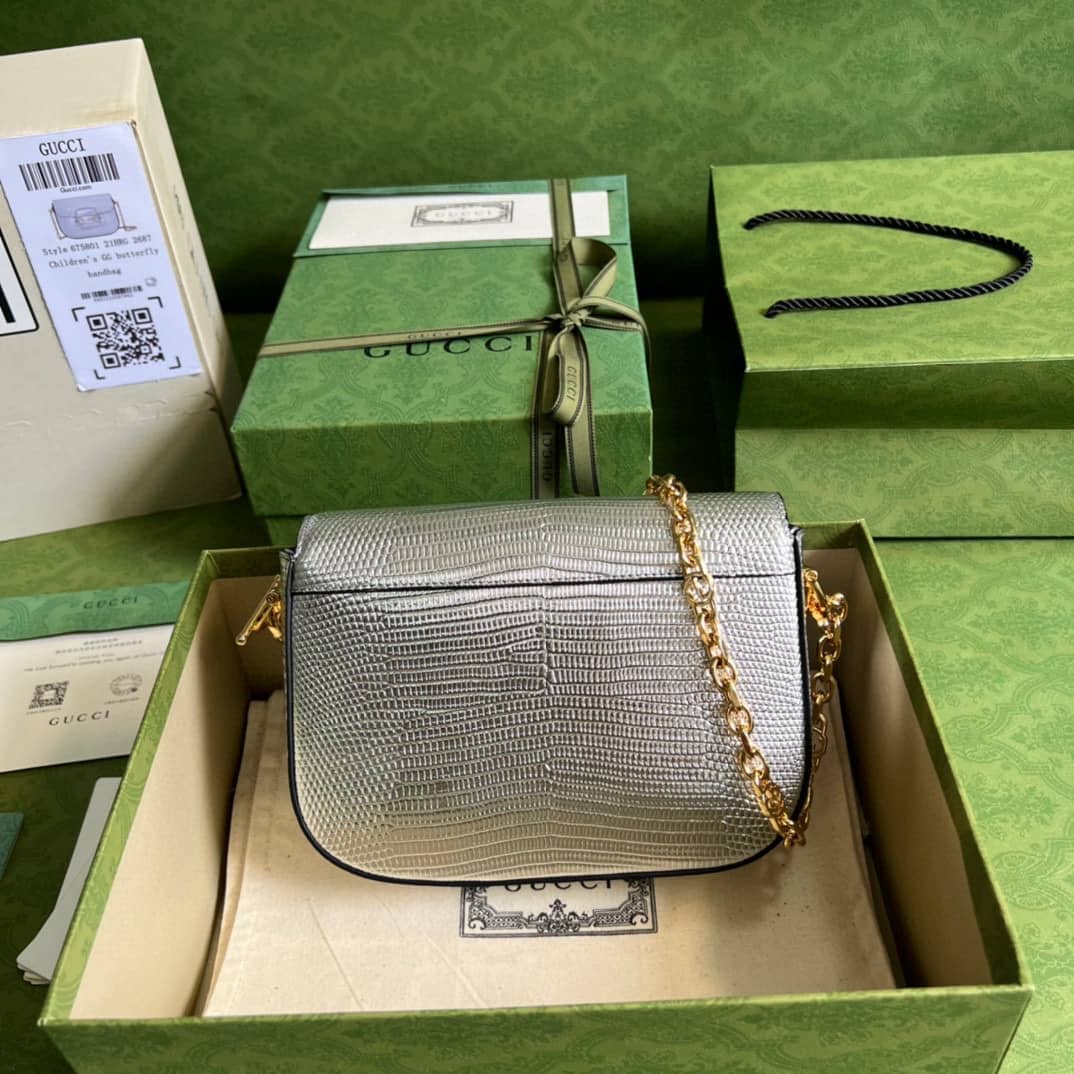 Gucci Horsebit 1955 Lizard Mini 675801 Replica Shoulder Bag - DEEPREPS