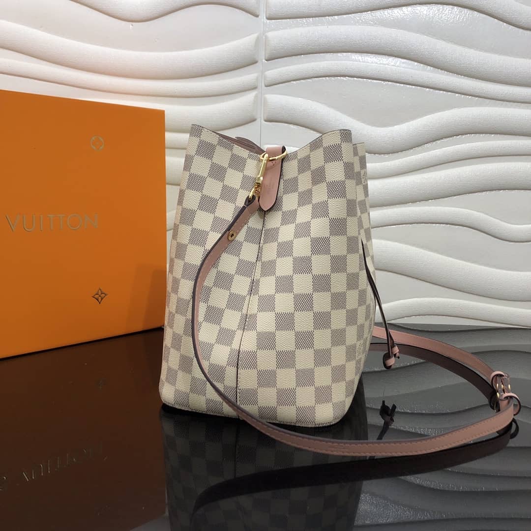 Louis Vuitton Neonoe Replica Bucket Bag Beige Pink M44020 - DEEPREPS