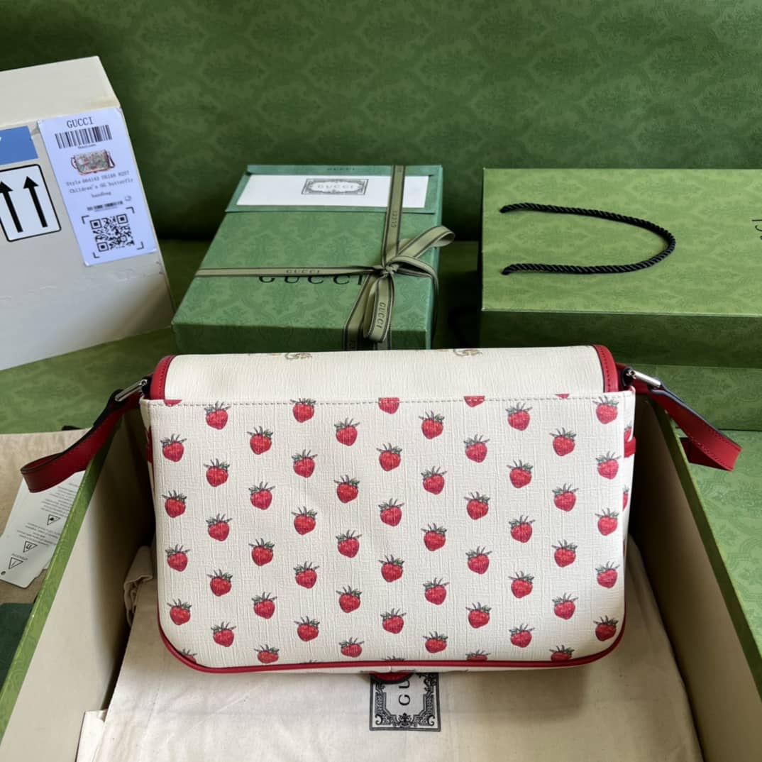 Gucci Children Strawberry Fairy Print 664143 Replica Shoulder Bag - DEEPREPS