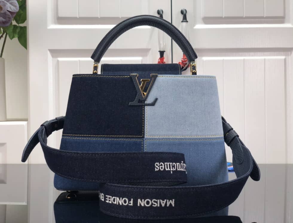 Louis Vuitton Capucines BB Blue M56269 Replica Shoulder Bag - DEEPREPS