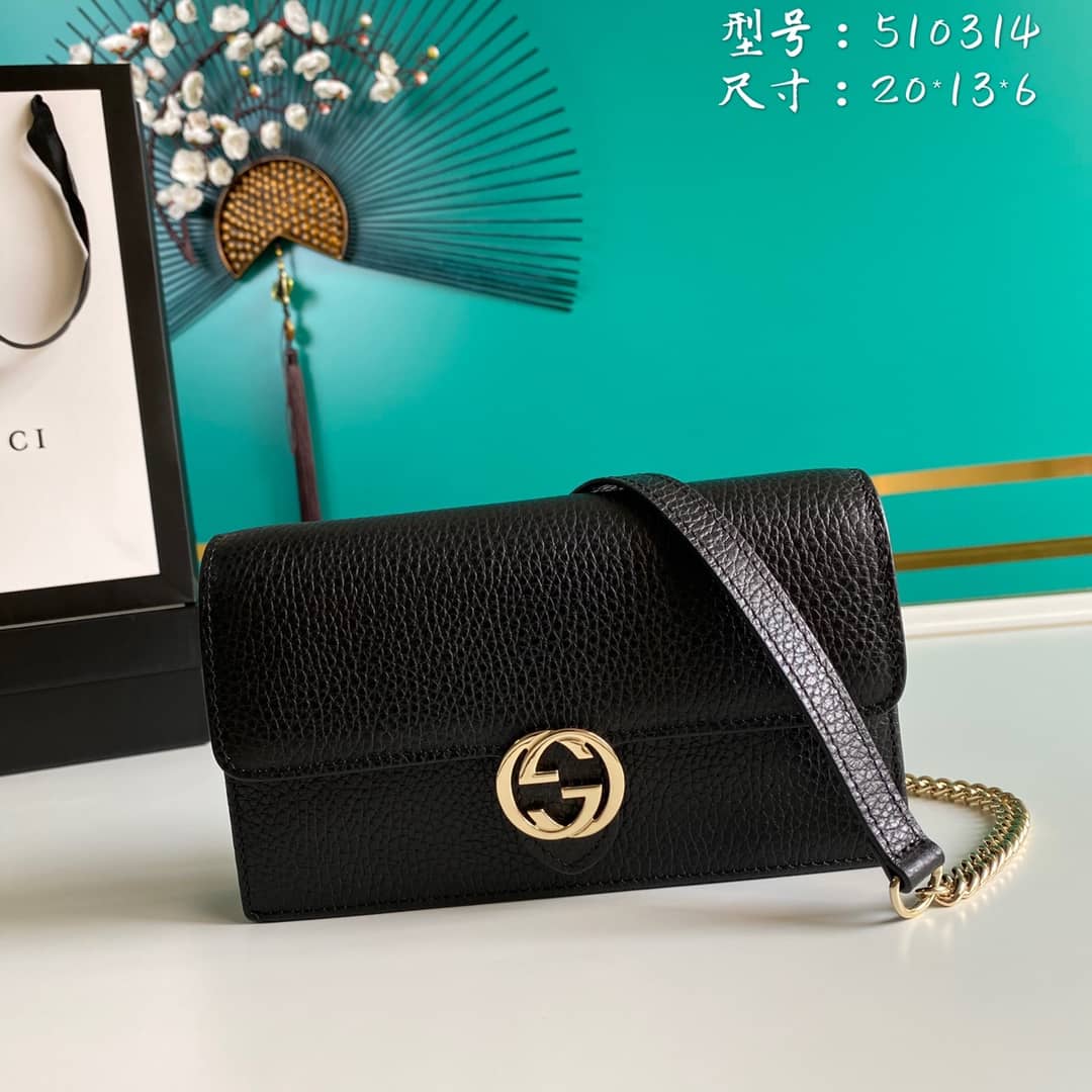Gucci Interlocking Crossbody Bag Chain Wallet Replica 510314 - DEEPREPS