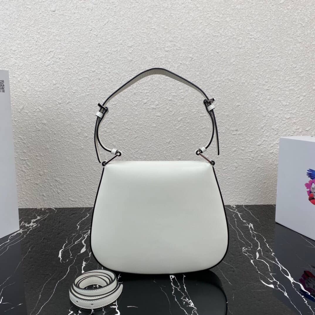 Prada Cleo Bag Dupe Brushed Leather Flap Shoulder Bag - DEEPREPS
